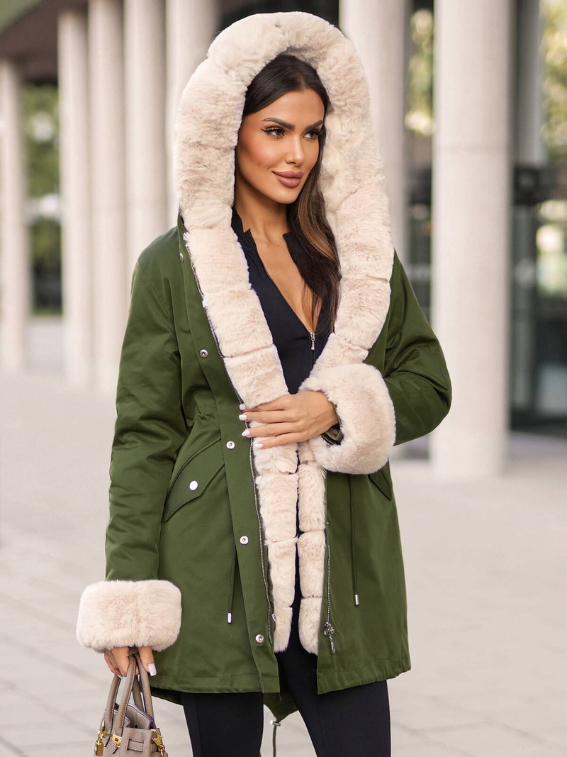 Women's Jacket - Green OZONEE JS/M763/136Z