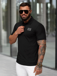 Men's Polo Shirt - Black OZONEE NB/MT3124