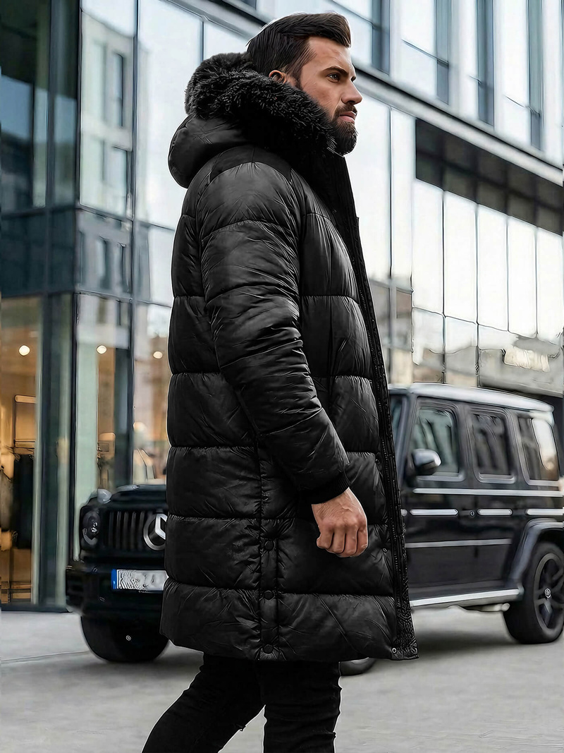 Men's Winter Jacket - Black OZONEE O/M800Z