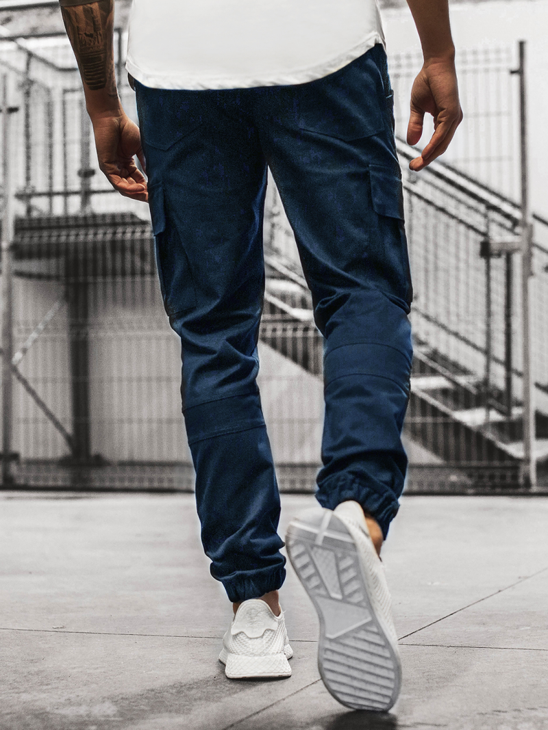 Men's Joggers - Navy blue OZONEE ZAZ/191376