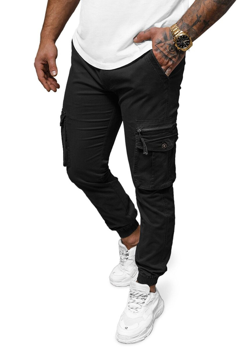 Men's Chinos Jogger - Black OZONEE NB/MP0201N