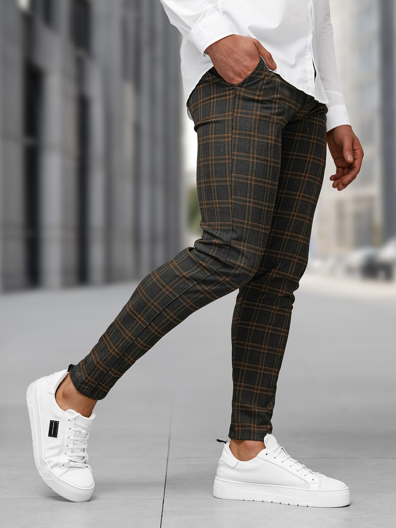 Men's Chinos - Anthracite OZONEE DJ/5632Z