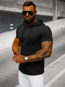 Men's T-shirt - Black OZONEE JS/8T89/3