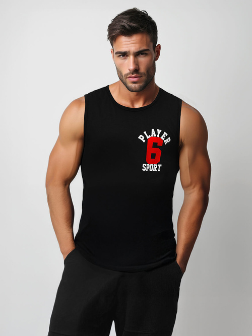 Men's Tank Top - Black OZONEE JS/8B1717/3