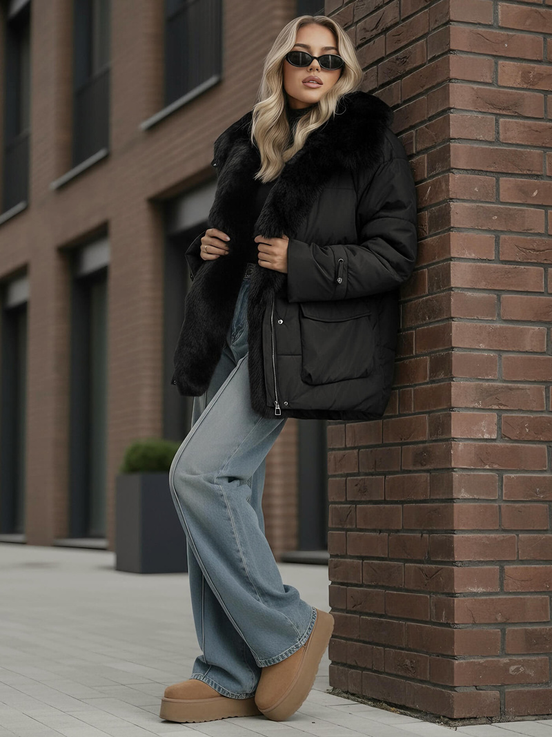 Women's Jacket - Black OZONEE JS/16M9185/392