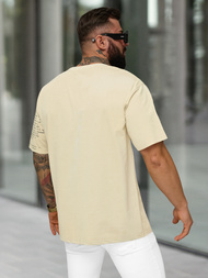 Men's T-shirt - Beige OZONEE O/YN2/631