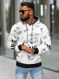 Men's Hoodie - White OZONEE JS/8B1229/1