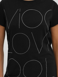 Women's T-shirt - Black OZONEE JS/YJ77841