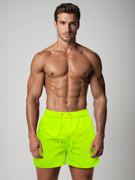 Men's Swim Shorts - Yellow-Neon OZONEE JS/XL018/81Z