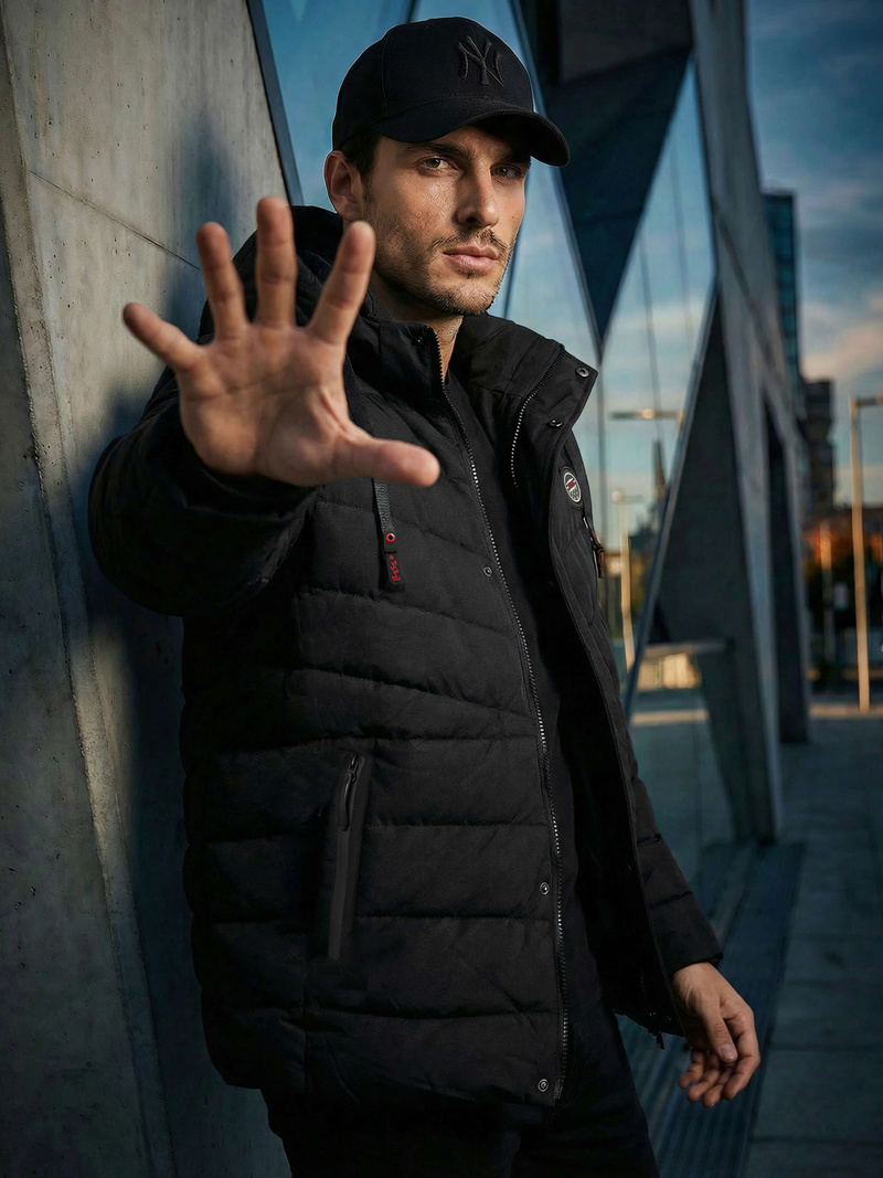 Men's Jacket - Black OZONEE JS/31M5081/392