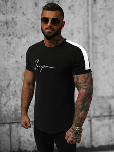 Men's T-shirt - Black OZONEE O/P1180
