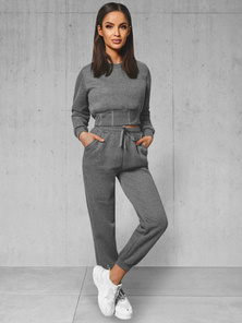 Two-piece tracksuit set anthracite OZONEE JS/8C78/5