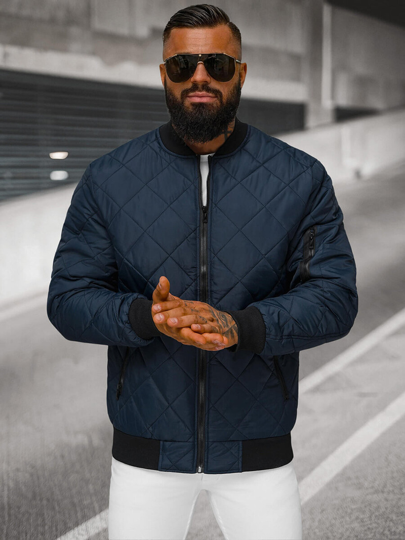 Men's Jacket - Navy blue OZONEE JS/MY01Z