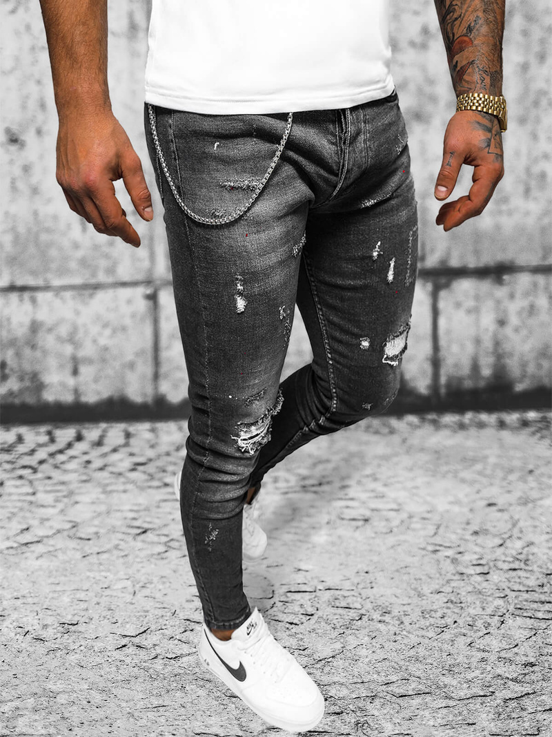 Men's Jeans - Black OZONEE O/MB463