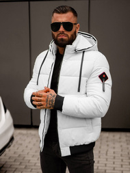 Men's Winter Jacket - White OZONEE JS/31M5031/281