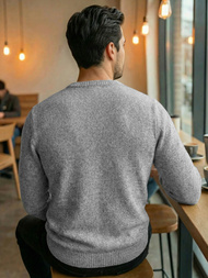 Men's Jumper - Grey OZONEE JS/59B3607/2