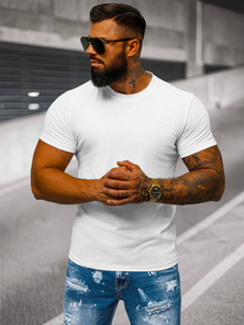 Men's T-shirt - White OZONEE JS/712005Z