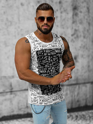 Men's Tank Top - White OZONEE O/T103/1