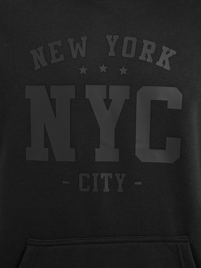 Men's Hoodie - Black OZONEE JS/8B1971/3