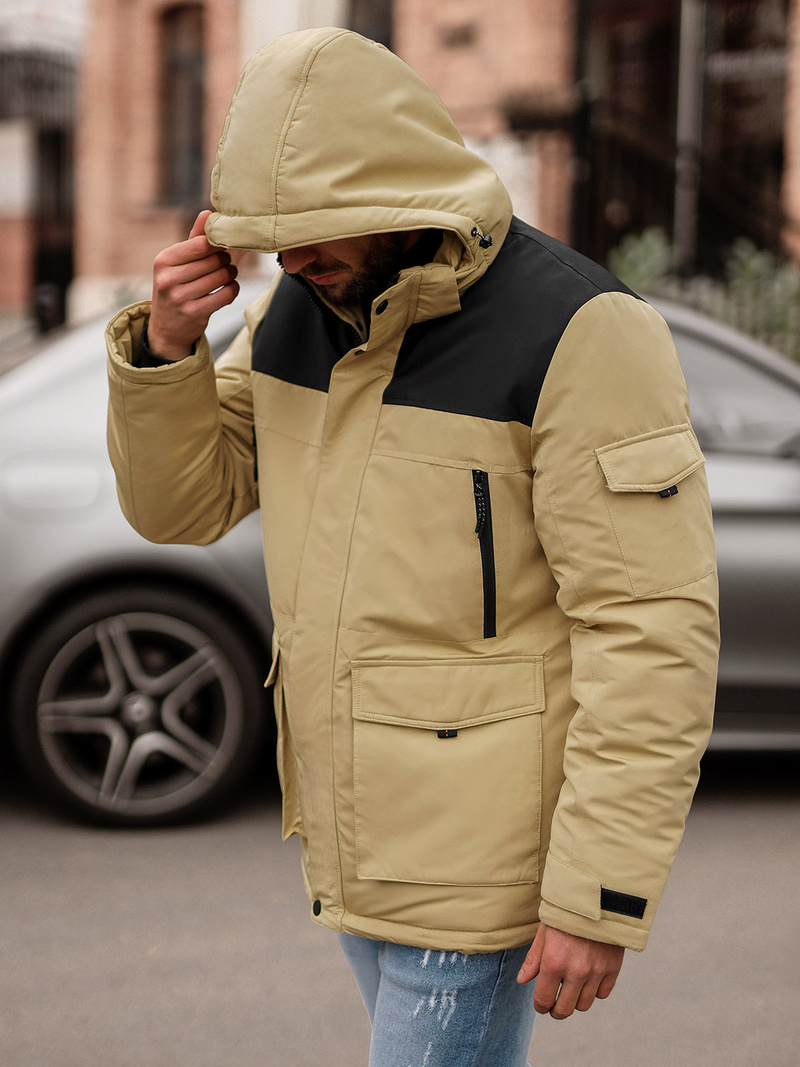 Men's Jacket - Beige OZONEE JS/22M322/62Z