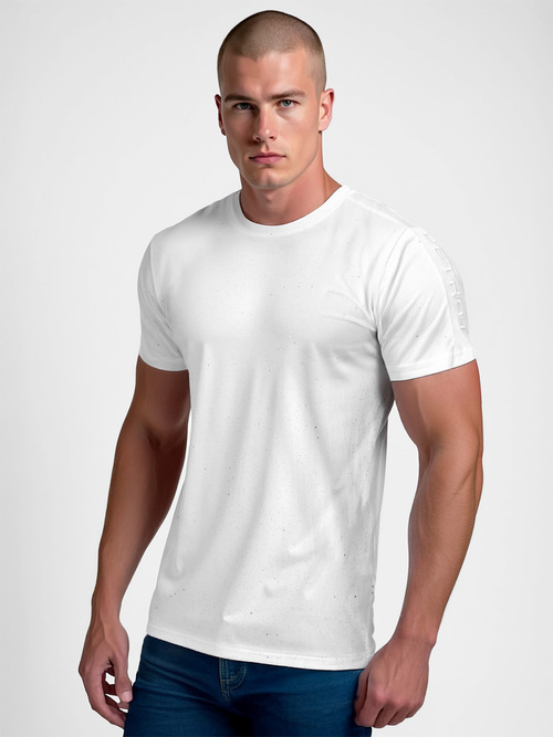 Men's T-shirt - White OZONEE O/QQ1388Z