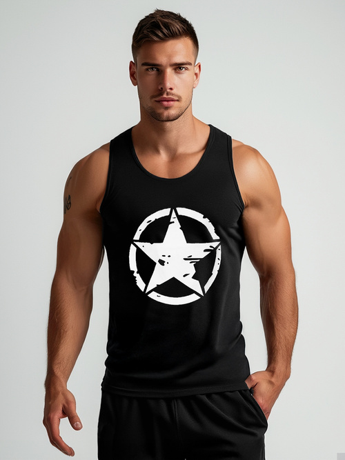 Men's Tank Top - Black OZONEE JS/8B1706/3