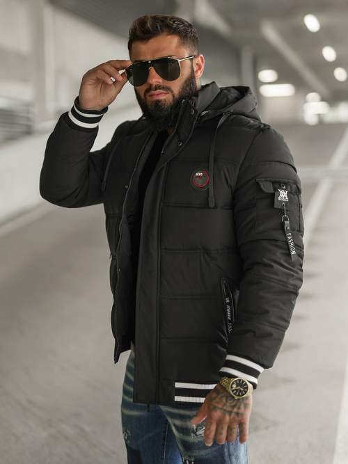 Men's Jacket - Black OZONEE JS/57M7501/392Z