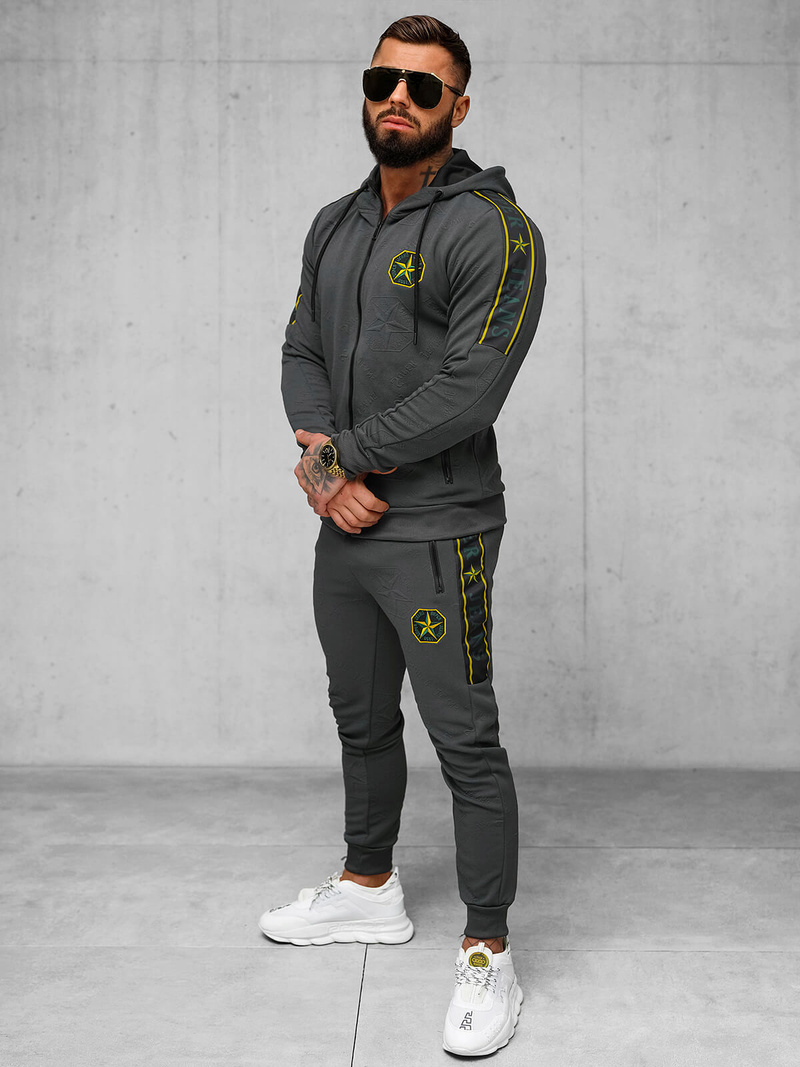Men's Tracksuit - Anthracite OZONEE O/FF3562AB