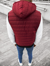 Men's Gilet - Burgundy OZONEE JS/MY88Z