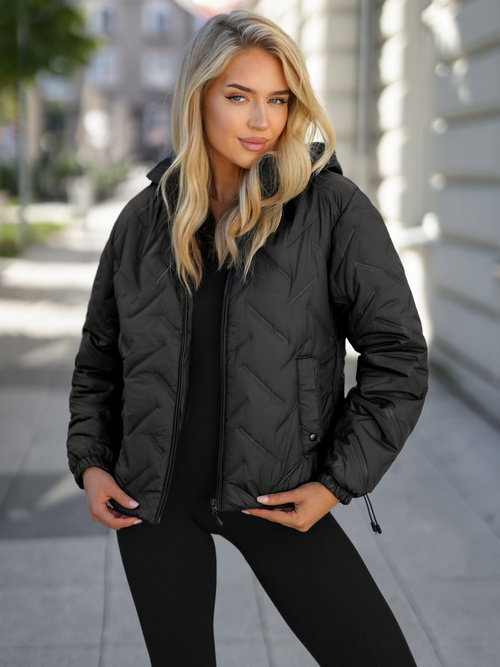 Women's Jacket - Black OZONEE JS/16M9315/392A