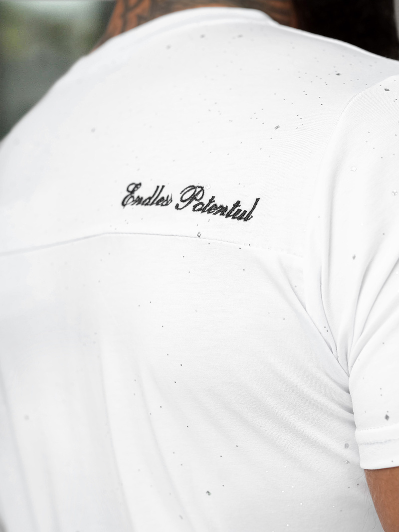 Men's T-shirt - White OZONEE O/QQ1387