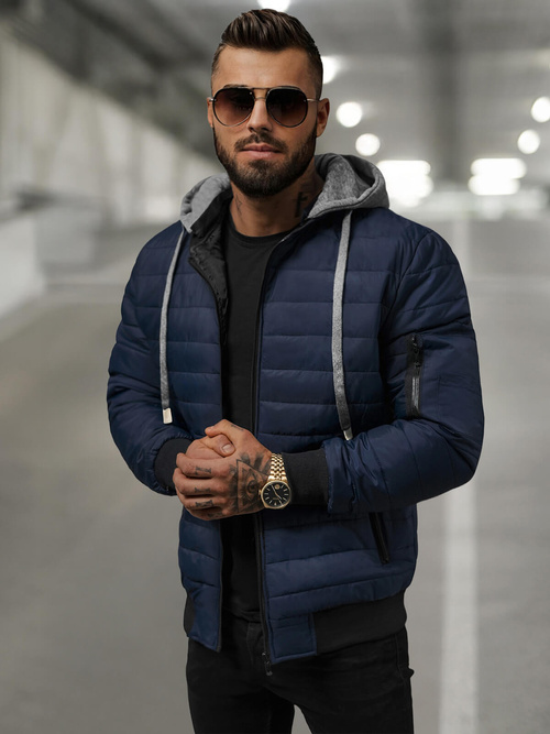 Men's Jacket - Navy Blue OZONEE JS/8M985/215