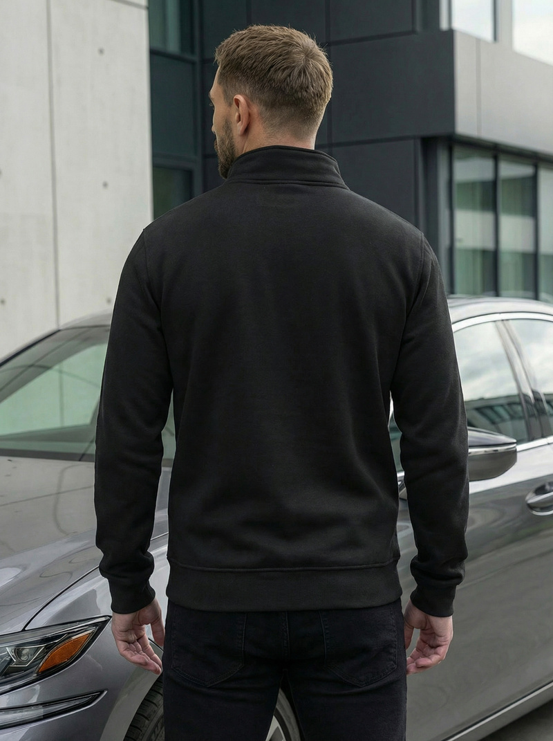 Men's Sweatshirt - Black OZONEE JS/2002Z