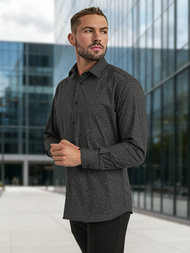 Men's Shirt - Black OZONEE V/V184