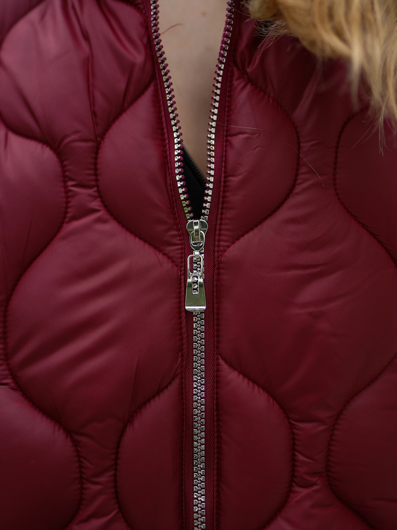 Women's Gilet - Burgundy OZONEE JS/5M3235/1