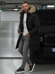 Men's Winter Jacket - Black OZONEE JS/25M9803/392Z