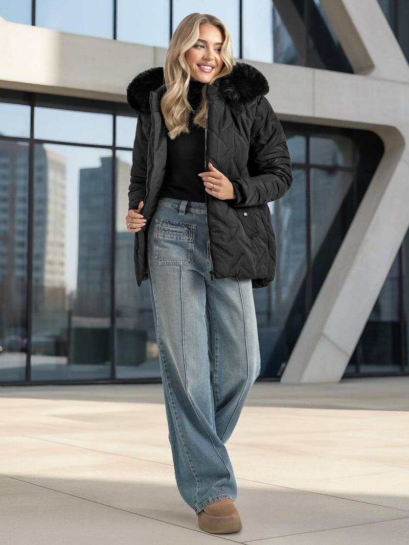 Women's Jacket - Black OZONEE JS/16M9296/392