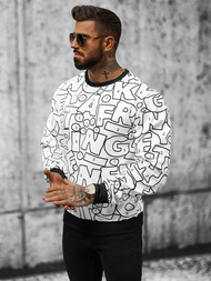 Men's Sweatshirt - White OZONEE JS/8B1136/1