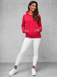 Women's Hoodie - raspberry OZONEE JS/W02/59Z