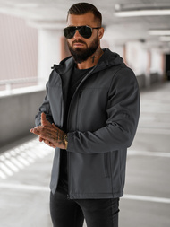 Men's Softshell Jacket - Dark Grey OZONEE JS/27B6525/5Z