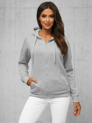 Women's Hoodie - Grey OZONEE JS/W03Z