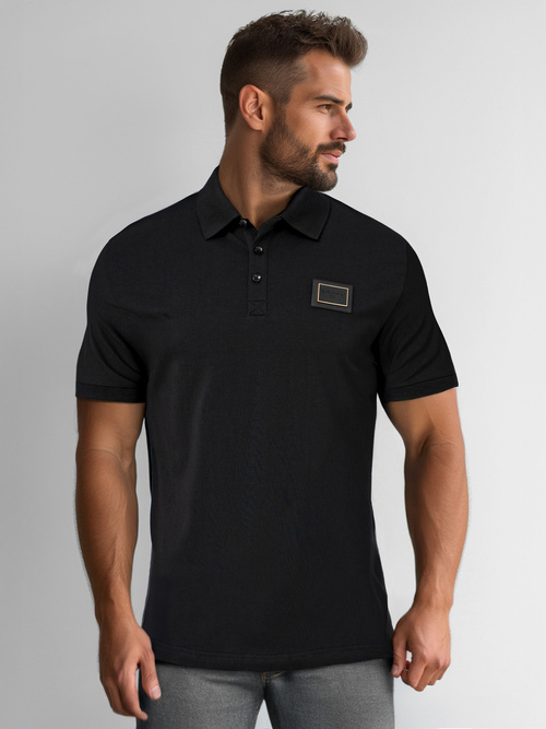 Men's Polo Shirt - Black OZONEE NB/MT3124Z