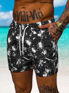 Men's Swim Shorts - Black/White OZONEE O/MTK3222