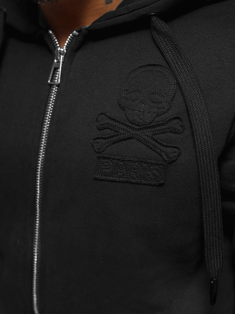 Men's Hoodie - Black OZONEE NB/MF2003