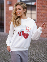 Women’s Hoodie - White OZONEE JS/8B856/1