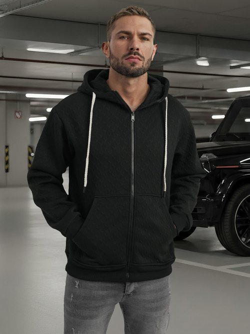 Men's Hoodie - Black OZONEE O/G3066