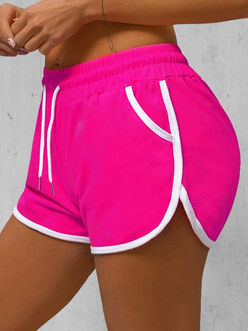 Women's sweat shorts - dark pink OZONEE JS/8K208/19