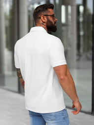 Men's Polo Shirt - White OZONEE NB/MT3124