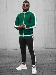 Men's Tracksuit - Green-Black OZONEE JS/8C99/22BZ
