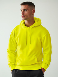 Men's Hoodie - Yellow neon OZONEE JS/2009Z 